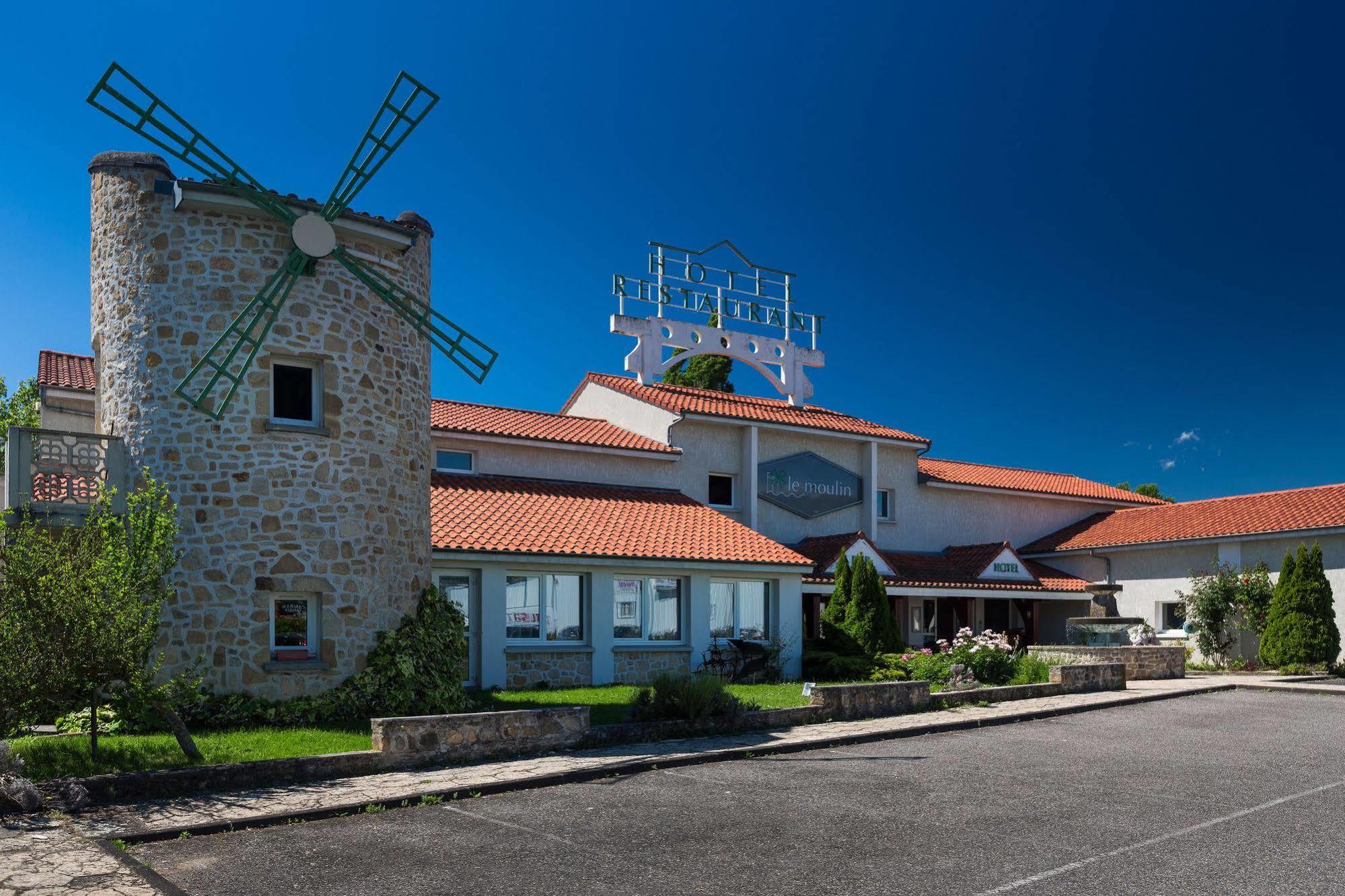 LOGIS Hôtel Le Moulin Des Gardelles Riom Exterior foto
